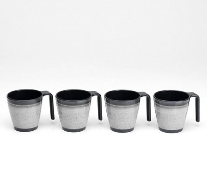 Mugg Granite 4-Pack. Flamefield i gruppen Hushåll / Husgeråd / Koppar och muggar hos Camping 4U (20991842)