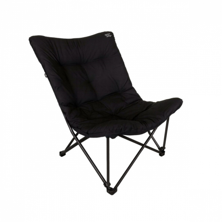 Loungestol hopfällbar Softa svart Smart Living i gruppen Campingmöbler / Campingstolar / Loungestolar hos Camping 4U (2107)