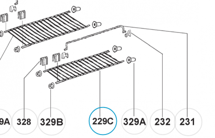 Galler över förzinkad Dometic i gruppen Husbil & Husvagn / Kylskåp / Reservdelar Dometic / Dörr/skåp hos Camping 4U (241208010)