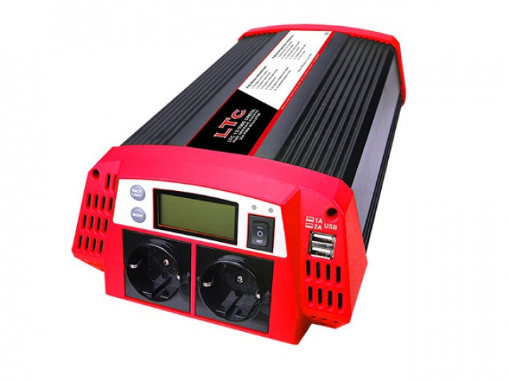 Inverter 12V-230V/1000W Sinisol i gruppen Elektronik / Solpanel hos Camping 4U (340)