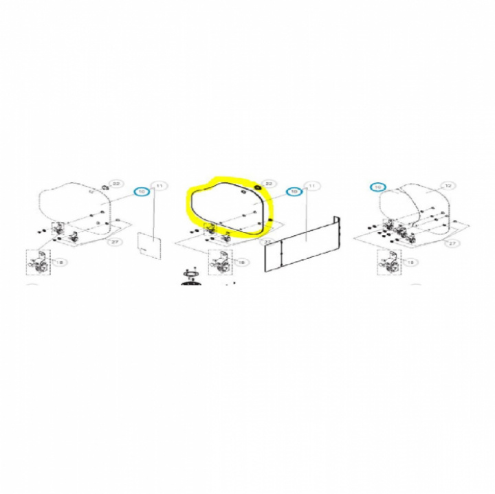 Glasskydd höger i gruppen Hushåll / Spis & ugn / Reservdelar Spis / Ugn hos Camping 4U (407144314)