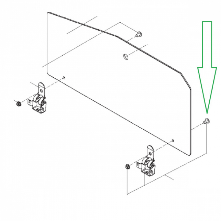 Skruv plast till glaslock Dometic i gruppen Hushåll / Spis & ugn / Reservdelar Spis / Ugn hos Camping 4U (407150495)