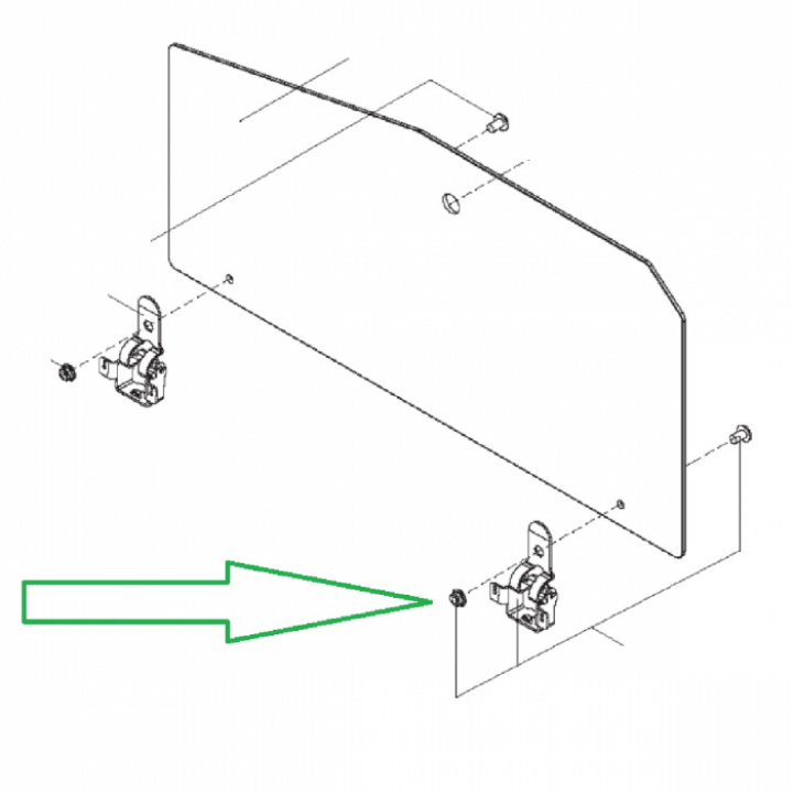 Mutter plast till glaslock Dometic i gruppen Hushåll / Spis & ugn / Reservdelar Spis / Ugn hos Camping 4U (407150548)