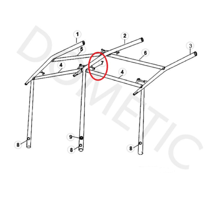 Avstängningsventil lufttub Dometic i gruppen Markiser & Förtält / Förtält / Fristående tält, Soltak, tillbehör m.m. / Tillbehör förtält hos Camping 4U (4456000407)