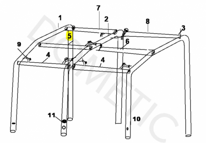 Lufttub reservdel Air Pro 330S,M, DA Dometic i gruppen Markiser & Förtält / Förtält / Förtält husvagn / Stativ / Övriga Stativ hos Camping 4U (4456001403)