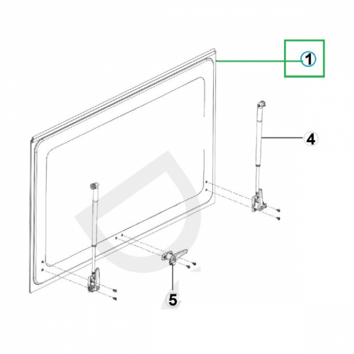 Utbytesruta 700x400mm Dometic i gruppen Chassi / Fönster / Fönsterglas hos Camping 4U (4460000503)