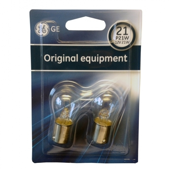 Glödlampa BA15s 12V / 21W 2-pack 