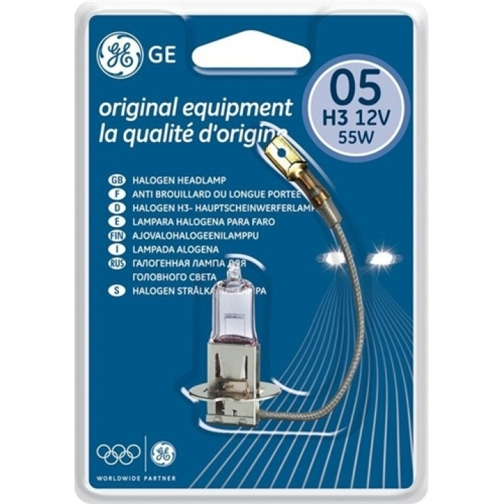 Glödlampa H3 12V / 55W 1-pack i gruppen Elektronik / Belysning / Brytare / Uttag / Halogen / Glödlampor hos Camping 4U (508552)