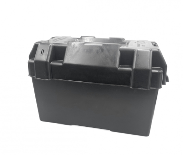 Batteribox med svart lock i gruppen Elektronik / Fritidsbatterier / Tillbehör Batteri hos Camping 4U (52306)