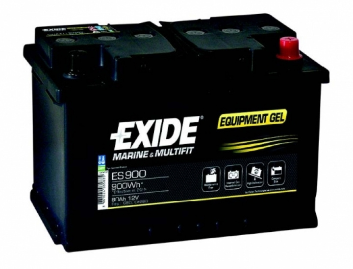 Exide Equipment Gel ES900 80Ah i gruppen Elektronik / Fritidsbatterier / Gel / AGM-batteri hos Camping 4U (53129)