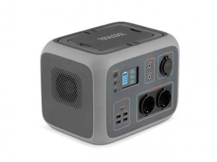 Litiumbatteri, portabelt. Laddare och inverter i ett. 500W, Totalcool i gruppen Elektronik / Fritidsbatterier / Litiumbatteri hos Camping 4U (53405)