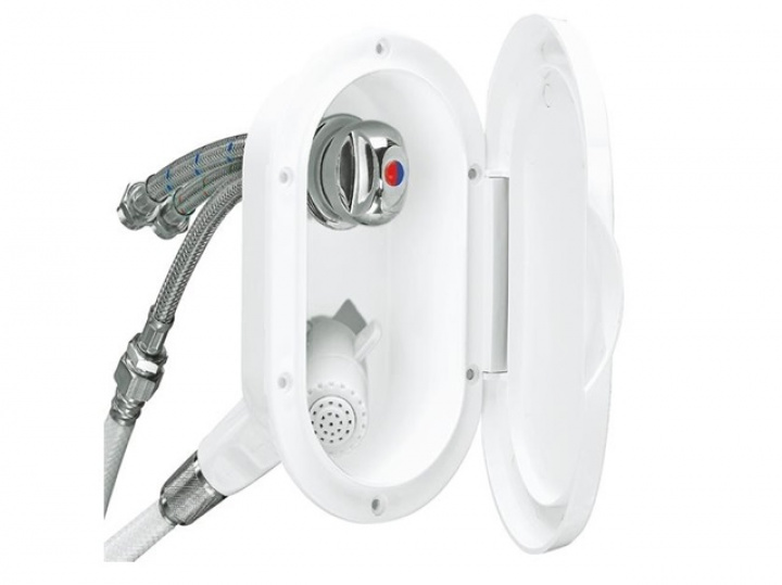 Duschuttag med blandare och duschhandtag, 3m slang i gruppen Husbil & Husvagn / Vatten & VVS / Dusch / Dusch-set hos Camping 4U (54604)