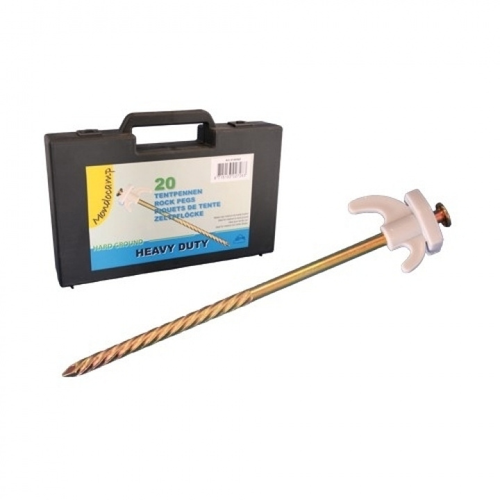 Tältpinne 200mm 20 stk i gruppen Markiser & Förtält / Förtält / Fristående tält, Soltak, tillbehör m.m. / Tältpinnar hos Camping 4U (6091311)