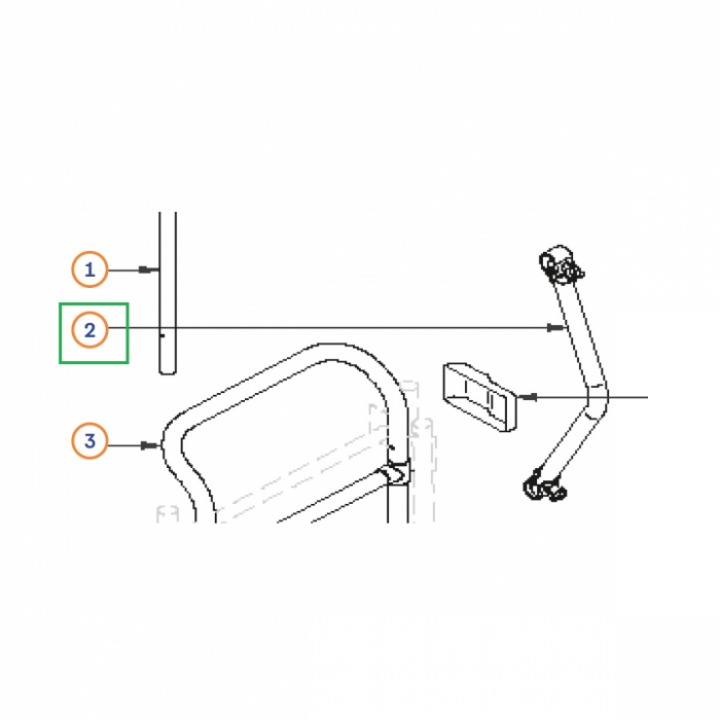 NR.2 ARM TILL CYKELSTÄLL THULE LIFT i gruppen Chassi / Cykelställ / Reservdelar Thule cykelställ / Thule Lift hos Camping 4U (621500602048)