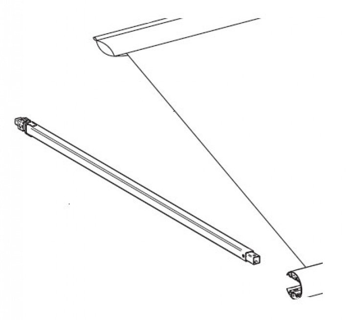 Överliggare Caravanstyle i gruppen Markiser & Förtält / Markiser / Reservdelar markiser / Reservdelar Thule / Omnistor / Caravan Style hos Camping 4U (621500602185)