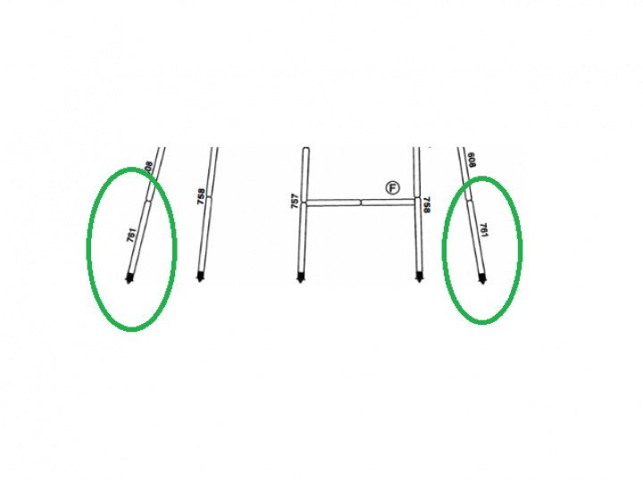 Stativpinne 761 Svenska Tält i gruppen Markiser & Förtält / Förtält / Förtält husvagn / Stativ / Tältstänger hos Camping 4U (761)