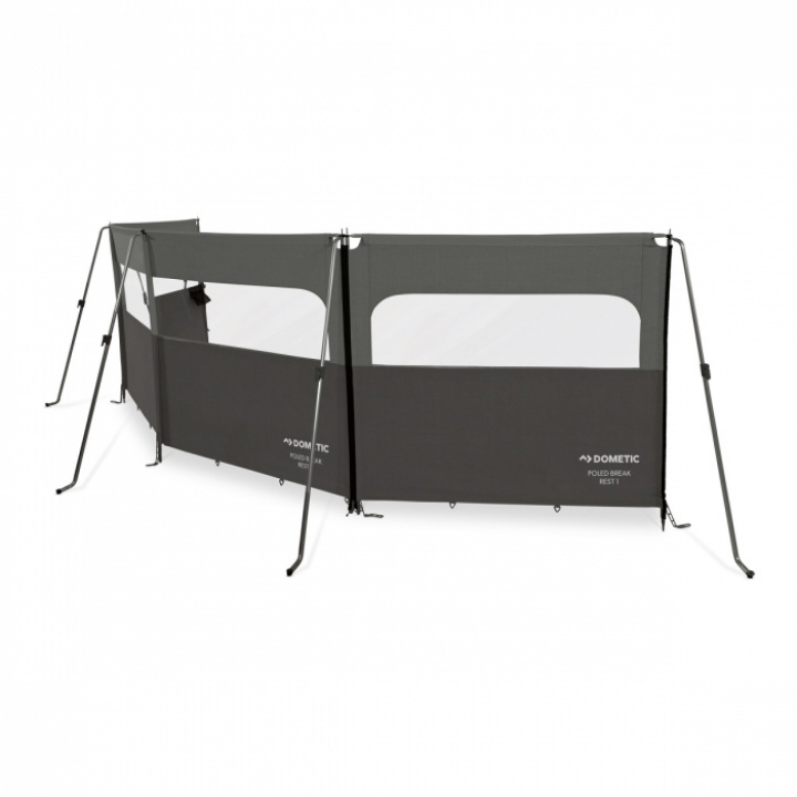 Vindskydd med stolpar 3 paneler Dometic i gruppen Husbil & Husvagn / Vindskydd hos Camping 4U (9120002447)