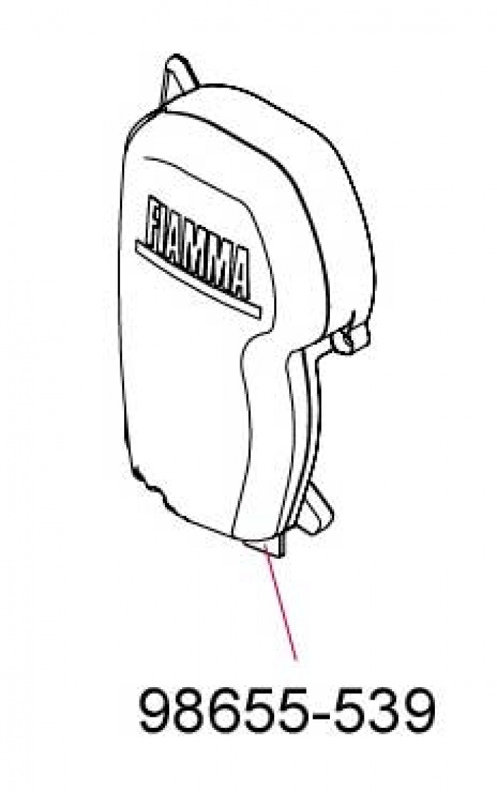 L.H.END COVER F45 S POLAR i gruppen Markiser & Förtält / Markiser / Reservdelar markiser / Reservdelar Fiamma / F45 S Vit 150-450 hos Camping 4U (9901959)