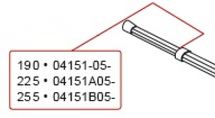 RAFTER END PART 190 cm i gruppen / / / / hos Camping 4U (9902362)