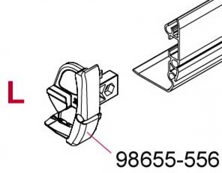LEFT LEAD BAR END CAP F45 S POLAR i gruppen Markiser & Förtält / Markiser / Reservdelar markiser / Reservdelar Fiamma / F45 S Vit 150-450 hos Camping 4U (9904453)