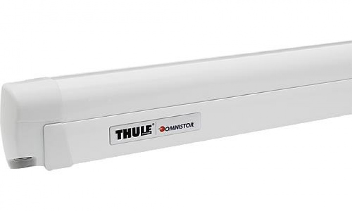 Omnistor 8000 Box vit Duk Grey / Blue i gruppen Markiser & Förtält / Markiser / Väggmarkiser hos Camping 4U (9908901r)