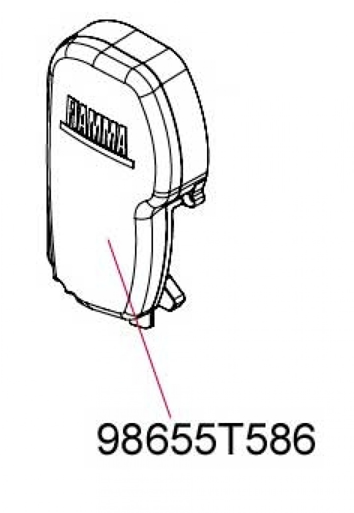 Sidokåpa vänster i gruppen Markiser & Förtält / Markiser / Reservdelar markiser / Reservdelar Fiamma / F45 L Titanium 450-550 hos Camping 4U (9910197)