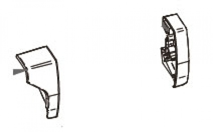 LH+RH ENDCAP LEADRAIL 9200 silver Nr 20 i gruppen Markiser & Förtält / Markiser / Reservdelar markiser / Reservdelar Thule / Omnistor / Omnistor 9200 hos Camping 4U (9910906)