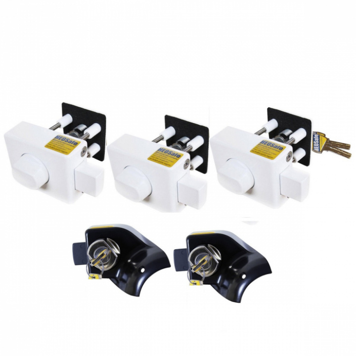 HEOSystem Paket HEOSafe samma nycklar, 2+3 lås i gruppen Husbil & Husvagn / Säkerhet / Lås hos Camping 4U (9911020)