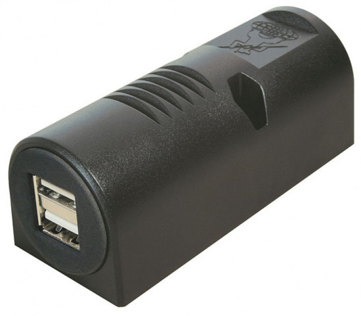 USB-uttag x 2st utanpåliggande 12-24V i gruppen Elektronik / 12-24V Teknik hos Camping 4U (9912554)