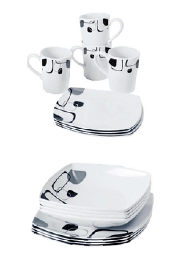 Servis 16-delar Enigma, Brunner i gruppen Hushåll / Husgeråd / Serviser & tallrikar hos Camping 4U (9913067)