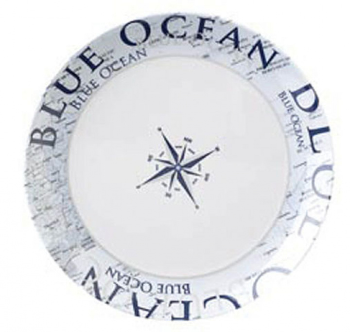 Tallrik ø25cm Blue Ocean, Brunner i gruppen Hushåll / Husgeråd / Serviser & tallrikar hos Camping 4U (9913099)