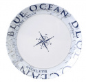 Desserttallrik melamin Brunner Belfiore diameter 20 cm färg vit / blå