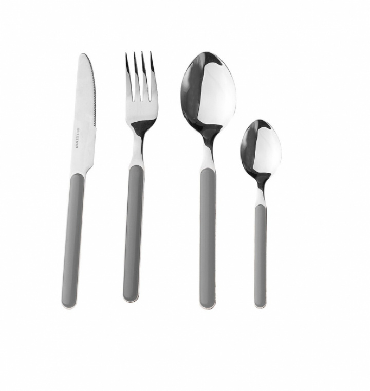 Bestickset Delice grå 16 delar, Brunner i gruppen Hushåll / Husgeråd / Bestick / Köksredskap hos Camping 4U (9913880)