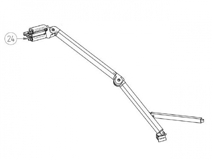 Länkarm Omnistor 9200 Nr 24 i gruppen Markiser & Förtält / Markiser / Reservdelar markiser / Reservdelar Thule / Omnistor / Omnistor 9200 hos Camping 4U (9916308)