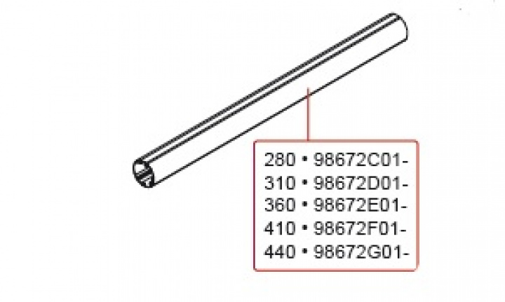 ROLLER TUBE 360 i gruppen Markiser & Förtält / Markiser / Reservdelar markiser / Reservdelar Fiamma / Caravanstore 280-440 2013 hos Camping 4U (9916474)
