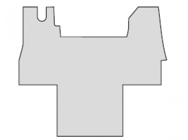 Nålfiltsmatta Renault Master från 07/2014- i gruppen Husbil & Husvagn / Inredning / Kupemattor / Nålfiltsmattor Halvintegrerat hos Camping 4U (9917302)