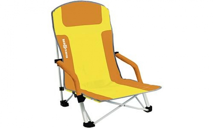 Strandstol Gul/Orange Bula i gruppen Campingmöbler / Campingstolar / Strandstolar hos Camping 4U (9920188)