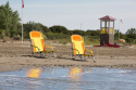 Strandstol Gul/Orange Bula