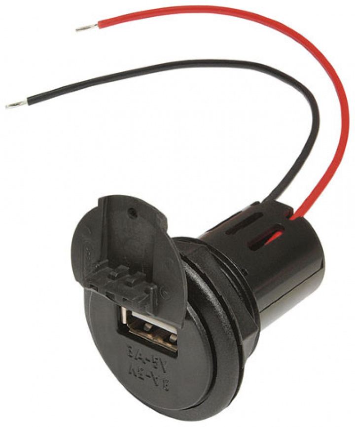 Kontakt Power USB Pro Car EV m. gänghylsa och lock 12 - 24 V i gruppen Beställningsvaror hos Camping 4U (9920357)