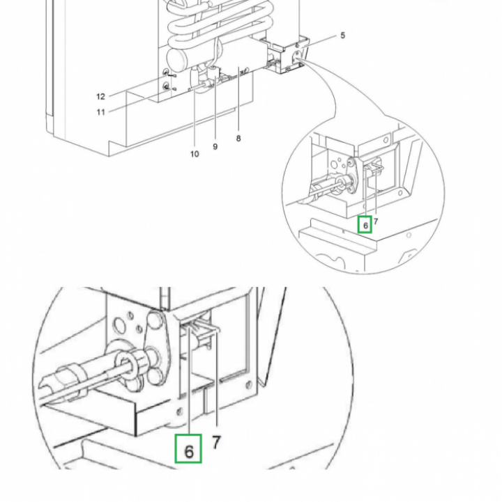 Brännare N3080, 3090, 3097, 3108, 3112, 3115 i gruppen Husbil & Husvagn / Kylskåp / Reservdelar Thetford / Universaldelar Thetford hos Camping 4U (9920414)