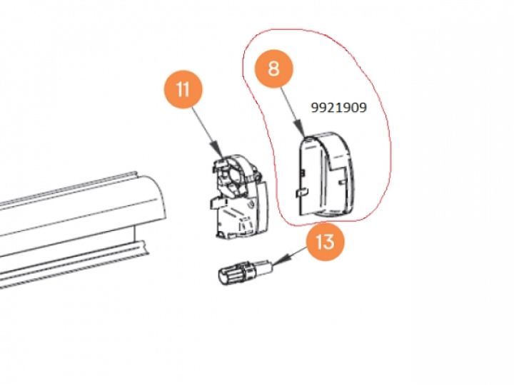  Ändkåpor till markis 5200.