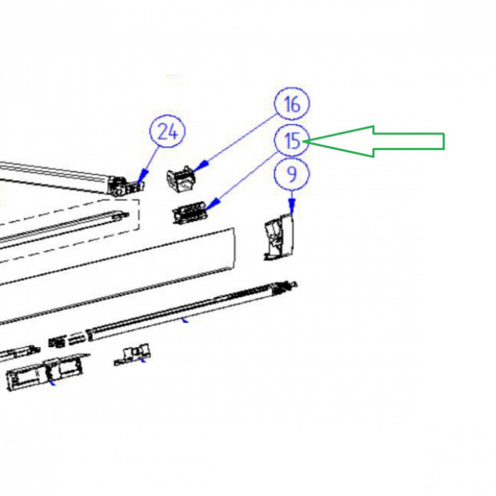 Stödarmsfäste höger till Thule 5200 i gruppen hos Camping 4U (9921983)