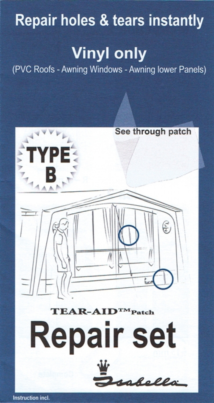 Reparationsset för Vinyl och PVC i gruppen Markiser & Förtält / Förtält / Fristående tält, Soltak, tillbehör m.m. / Tillbehör förtält hos Camping 4U (9922241)