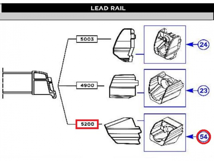 Fäste 5200 Residence & Panorama frontprofil i gruppen Markiser & Förtält / Markiser / Markistält / Reservdelar Markistält / Delar Residence & Panorama hos Camping 4U (9922894)