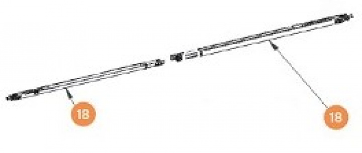 Stödben till Markis Omnistor 5200