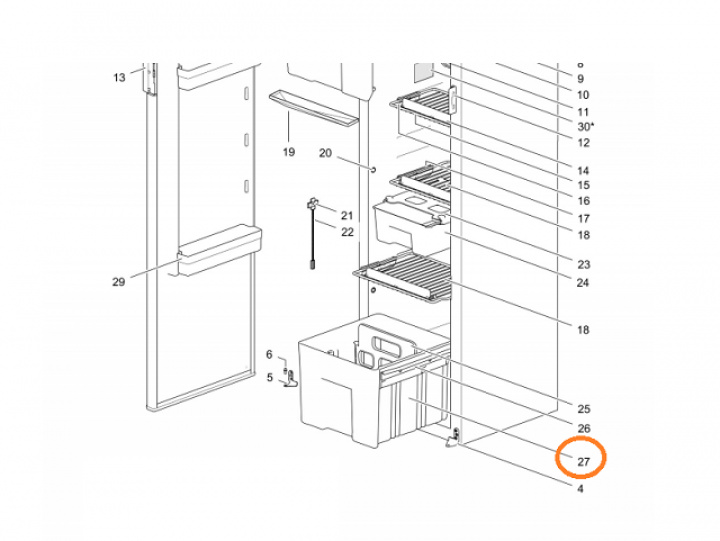 Grönsaksfack för kylskåp N3142 i gruppen Husbil & Husvagn / Kylskåp / Reservdelar Thetford / Delar Thetford N3142/N4142 hos Camping 4U (9924995)
