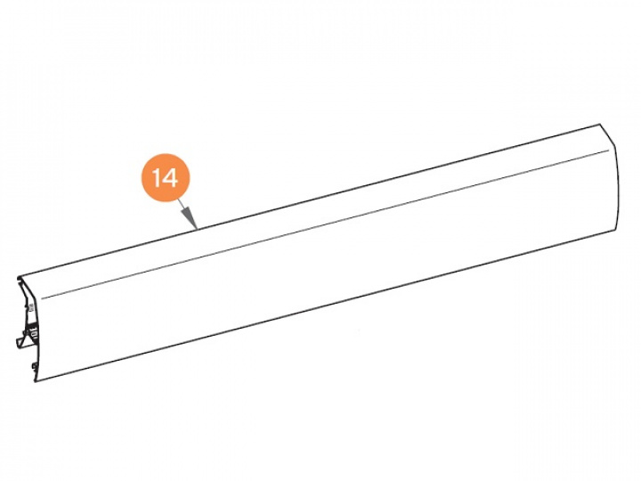 LEAD RAIL Omnistor 9200 5.5 m vit i gruppen Markiser & Förtält / Markiser / Reservdelar markiser / Reservdelar Thule / Omnistor / Omnistor 9200 hos Camping 4U (9925435)