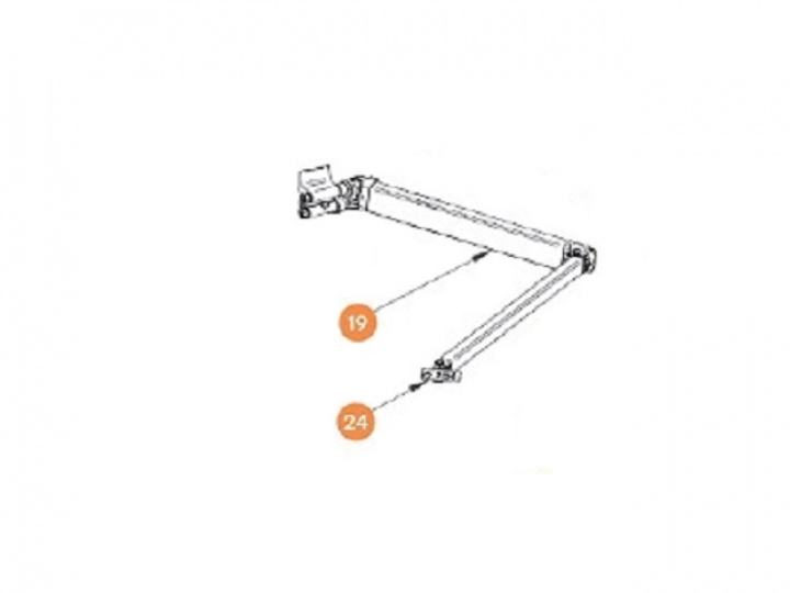 Arm vänster till Omnistor 5200. Del 19 i gruppen Markiser & Förtält / Markiser / Reservdelar markiser / Reservdelar Thule / Omnistor / Omnistor 5200 hos Camping 4U (9925480r)