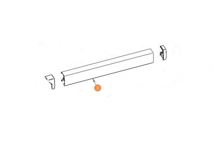 Frontskena Thule Omnistor Antrazit 375 cm i gruppen Markiser & Förtält / Markiser / Reservdelar markiser / Reservdelar Thule / Omnistor / Omnistor 6200 hos Camping 4U (9925591)