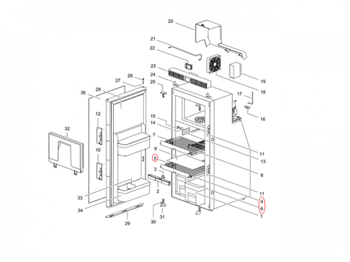 Kit galler Thetford i gruppen Husbil & Husvagn / Kylskåp / Tillbehör Kylskåp hos Camping 4U (9926765)